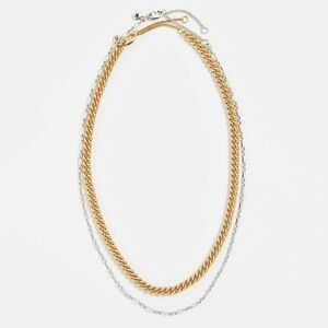 Madewell Mixed Metal Chain Necklace Set